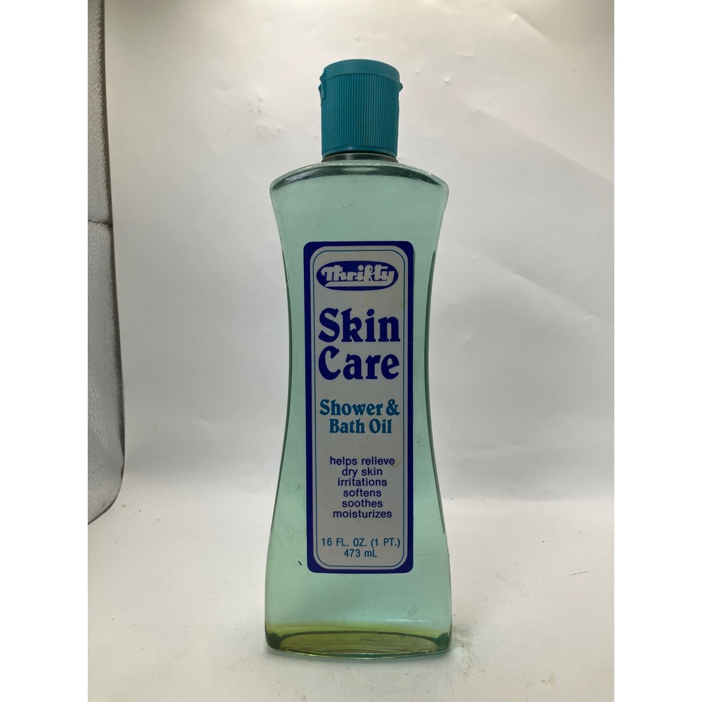 Vintage Thriftys Skin‎ Care Shower & Bath Oil 16 Fl Oz Bottle Moisturize